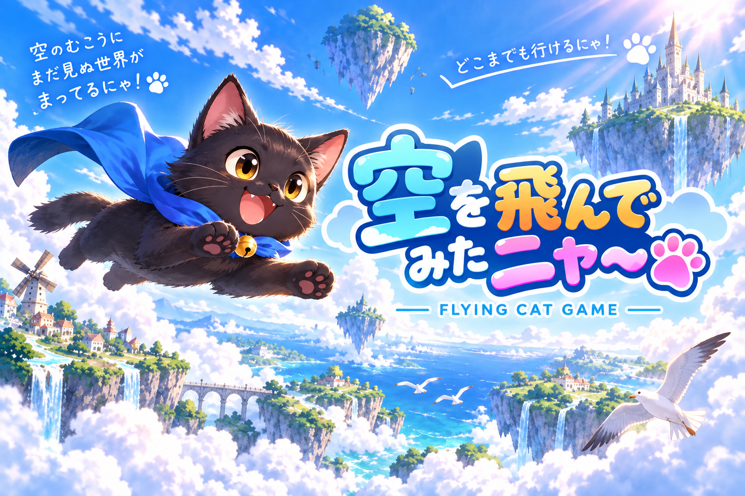 空を飛んでみた二ャ〜のサムネイル