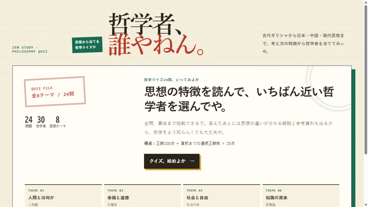 哲学者、誰やねん。のサムネイル